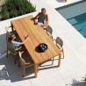 Salon de jardin en teck repas 6 personnes - ARUNA - TRESI