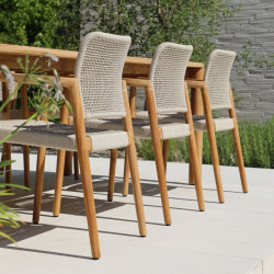 Salon de jardin en teck repas 6 personnes - ARUNA - TRESI