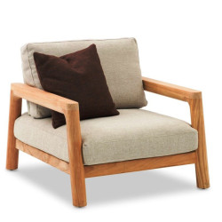 Salon de jardin en teck 5 places - ARUNA - TRESI