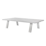 Table basse extérieure en aluminium blanche ou charbon - ADELE - TRESI