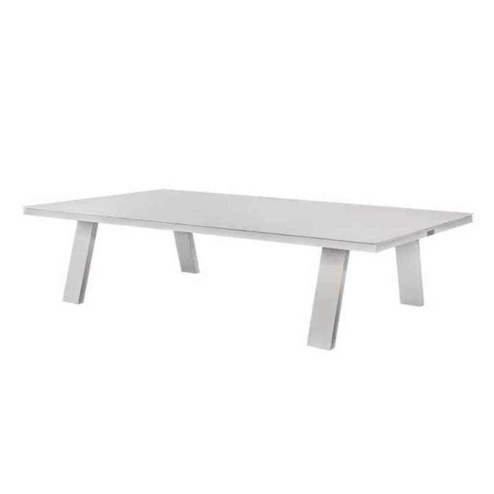 Table basse extérieure en aluminium blanche ou charbon - ADELE - TRESI