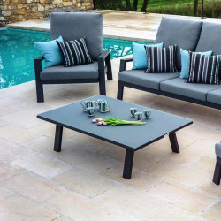 Table basse extérieure en aluminium blanche ou grise - ADELE - TRESI