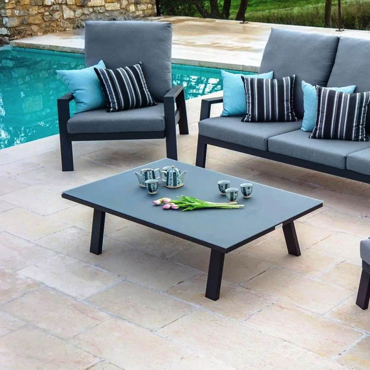 Table basse extérieure en aluminium blanche ou grise - ADELE - TRESI