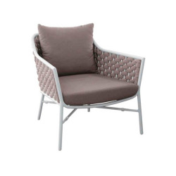 Fauteuil de jardin en aluminium et corde - RIO - TRESI