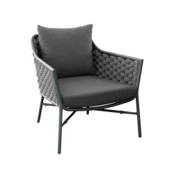 Fauteuil de jardin en aluminium et corde - RIO - TRESI