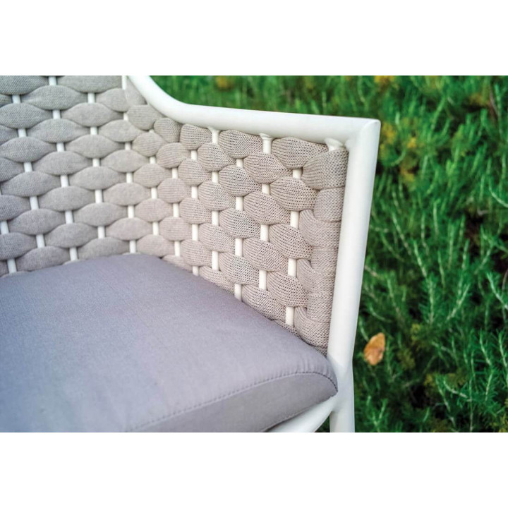 Fauteuil de jardin en aluminium et corde - RIO - TRESI