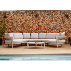 Canapé de jardin XXL avec coussins - RIVA - TRESI