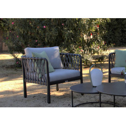 Fauteuil de jardin en corde - HESTIA - TRESI