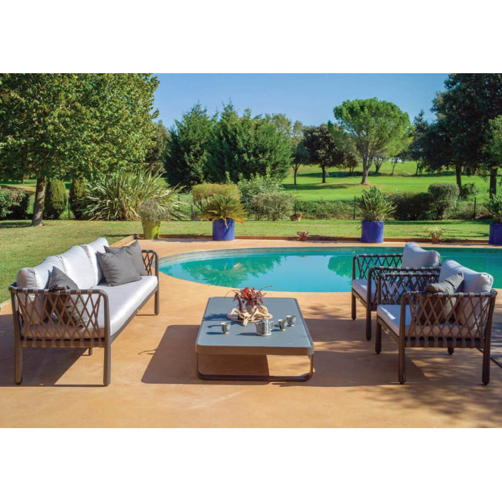 Fauteuil de jardin en corde - HESTIA - TRESI