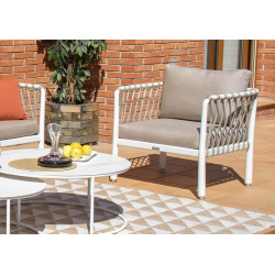 Fauteuil de jardin en corde - HESTIA - TRESI