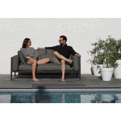 Canapé de jardin 2 places confortable pour terrasse élégante - REST - TRESI