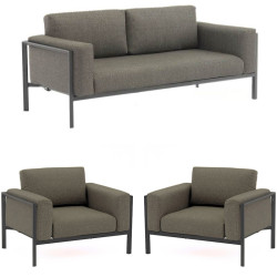 Salon de jardin 4 places confortable pour moments conviviaux - REST - TRESI