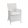 Chaise de jardin blanc - CALIFORNIA - lemobilierdejardin.fr