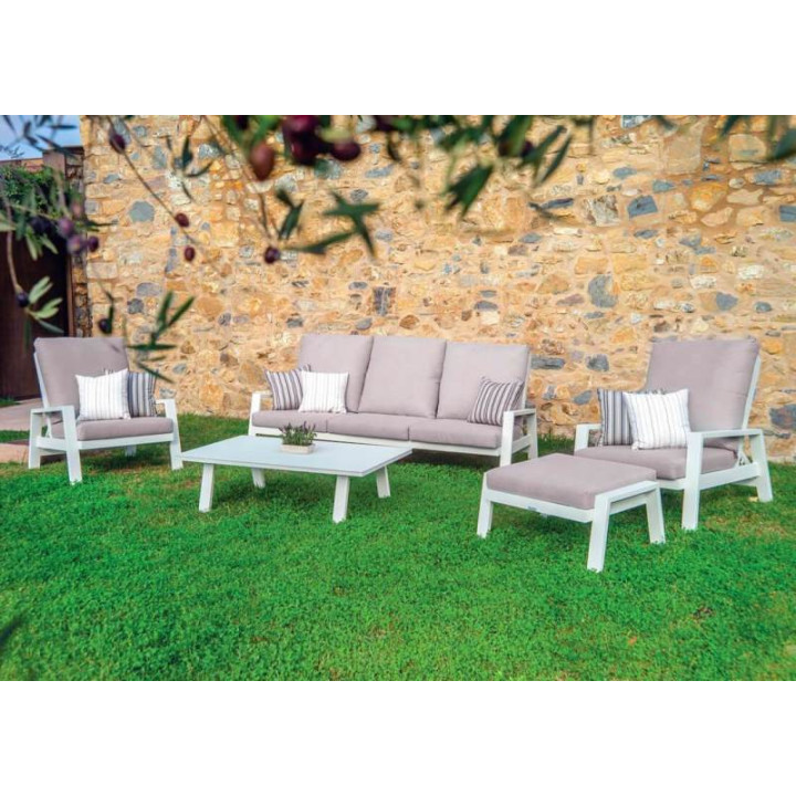 Canapé de jardin 3 places inclinable 4 positions - ADELE - TRESI