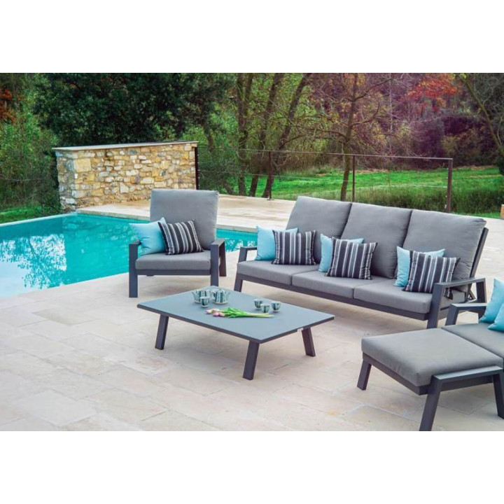 Canapé de jardin 3 places inclinable 4 positions - ADELE - TRESI