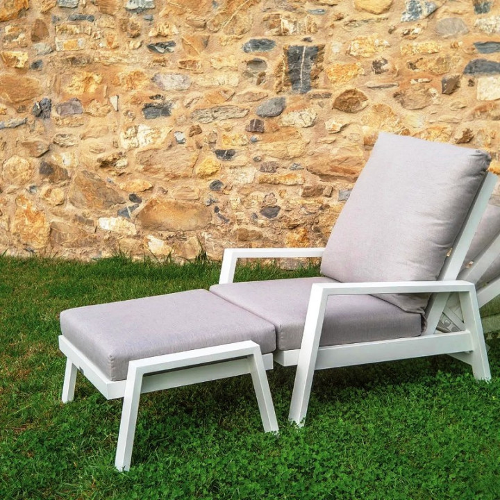 Repose-pied et pouf en tissus - ADELE - TRESI