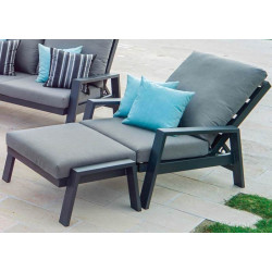 Repose-pied et pouf en tissus - ADELE - TRESI