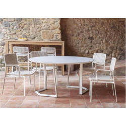 Table ronde avec plateau céramique - BAMBA - TRESI