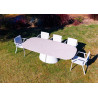 Table de jardin en céramique beige pour grands repas - AURORA - TRESI