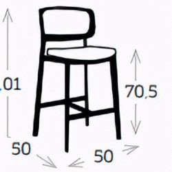 Tabouret de bar pour un confort extérieur moderne - SOUL - TRESI