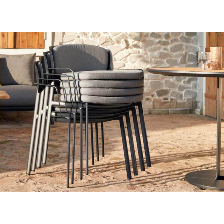 Chaise de repas extérieure empilable, résistante usage intensif - SOUL - TRESI