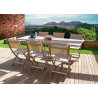 Chaise de jardin pliante en aluminium et sling résistant - ROSY - TRESI