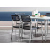 Chaise de jardin empilable en aluminium et toile Olefin résistante  - ONTARIO - TRESI