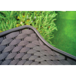 Tabouret de bar en corde avec coussin - RIO - TRESI