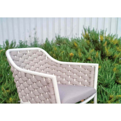 Tabouret de bar en corde avec coussin - RIO - TRESI