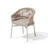 Fauteuil de table en corde avec coussin - MITO - TRESI
