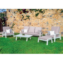 Salon de jardin complet : confort modulable et design extérieur - ADELE - TRESI