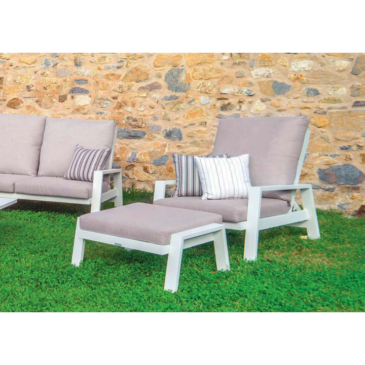 Salon de jardin complet : confort modulable et design extérieur - ADELE - TRESI