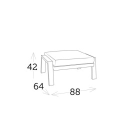 Salon de jardin complet : confort modulable et design extérieur - ADELE - TRESI