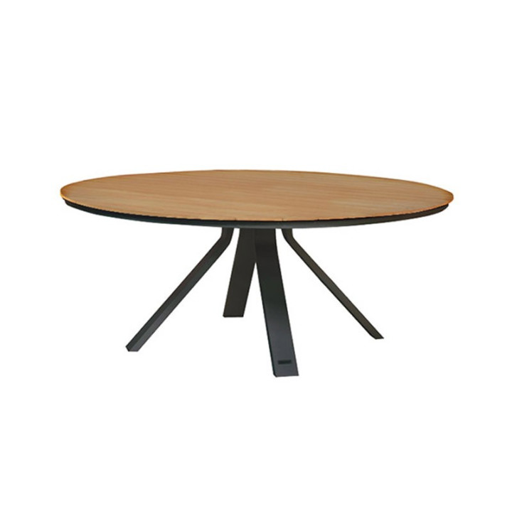 Table de jardin noir - CASTOR - lemobilierdejardin.fr