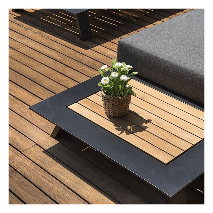 Canapé de jardin avec tablette - CESANO - lemobilierdejardin.fr
