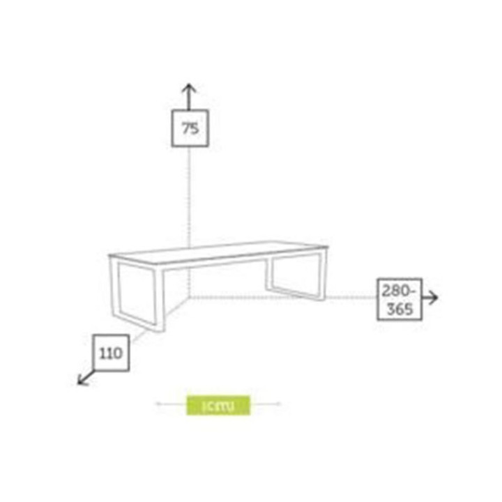Table de jardin - FERMO Teck - lemobilierdejardin.fr