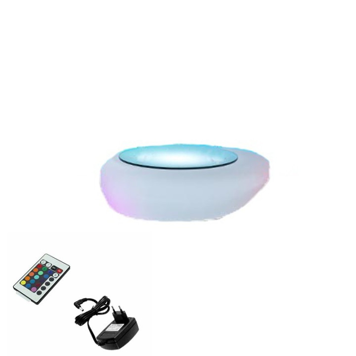 Table basse lumineuse - MOON - lemobilierdejardin.fr