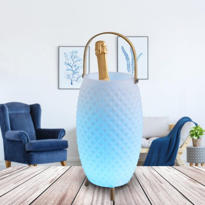 Seau à champagne avec LEDS et Haut-parleur - PARTY