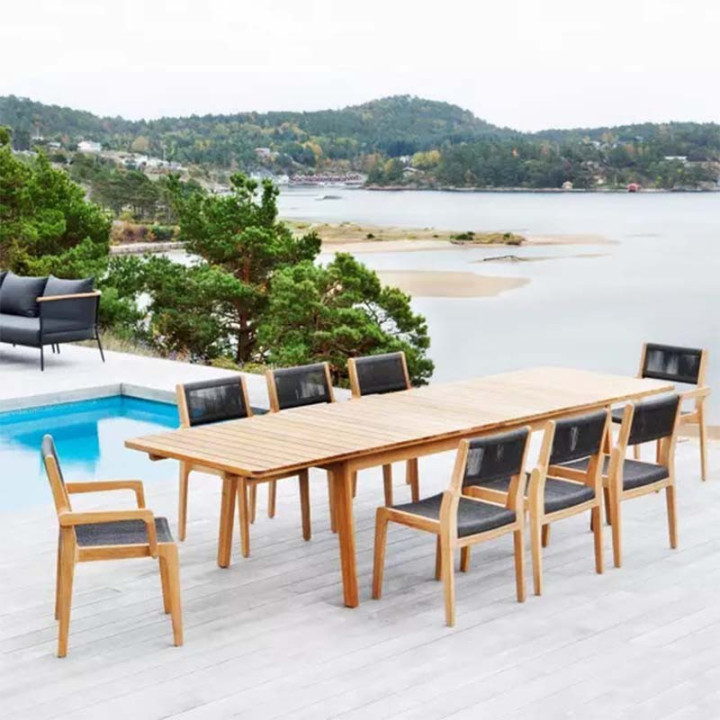 Fauteuil de repas en teck - SKAGEN - OASIQ