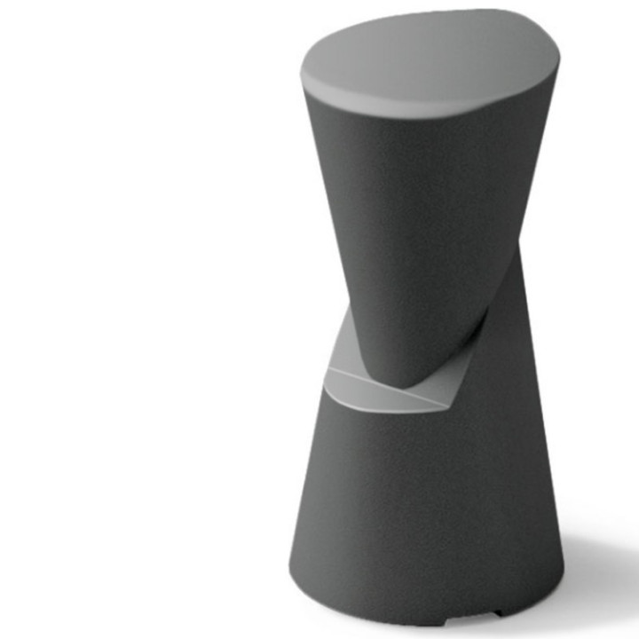 Tabouret de bar noir - DOT - LYXO