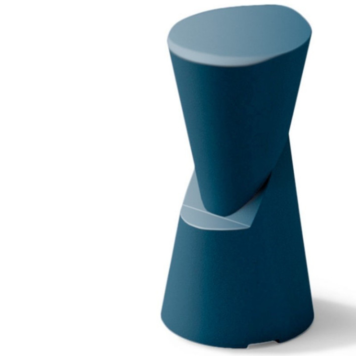 Tabouret de bar bleu - DOT - LYXO