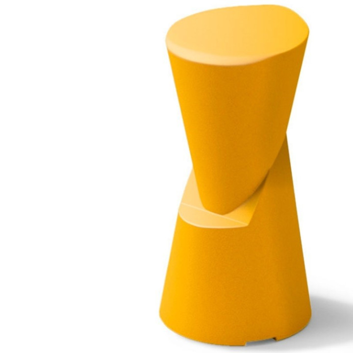 Tabouret de bar jaune - DOT - LYXO