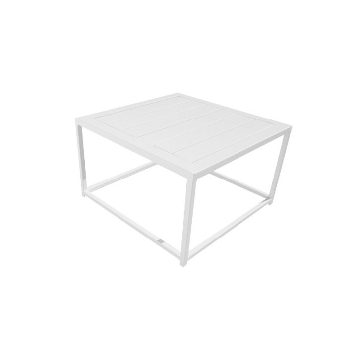 Table Basse Moderne Carrée en Aluminium - SEVEN - INCITTA