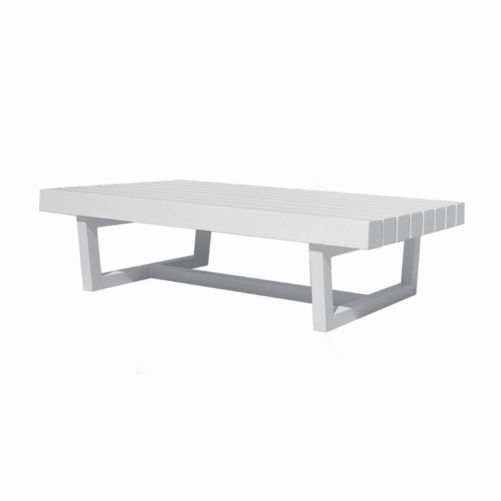 Table Basse Moderne Rectangulaire en Aluminium - DIANI - INCITTA