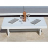Table Basse Moderne Rectangulaire en Aluminium - lemobilierdejardin.fr