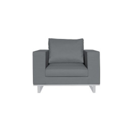 Fauteuil Moderne en Tissu & Aluminium - GOA - INCITTA