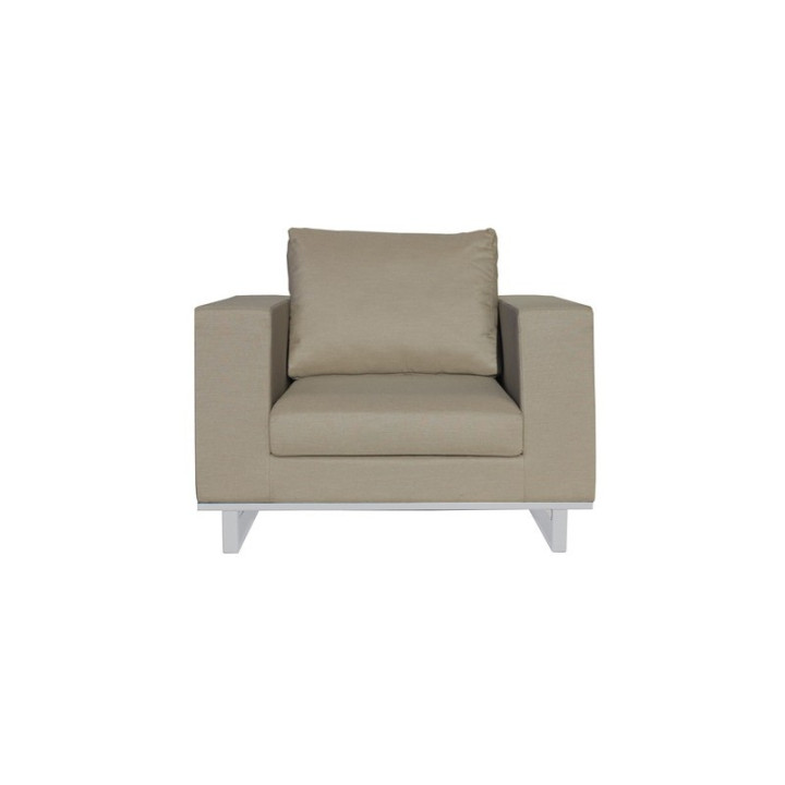 Fauteuil Moderne en Tissu & Aluminium - GOA - INCITTA