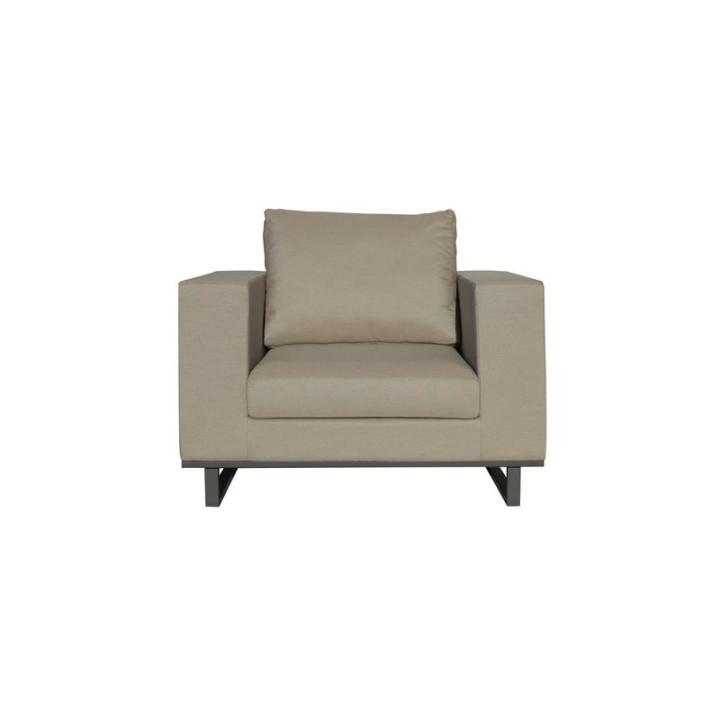 Fauteuil Moderne en Tissu & Aluminium - GOA - INCITTA
