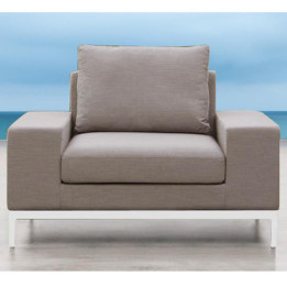 Fauteuil Moderne en Tissu & Aluminium - SEVEN - INCITTA