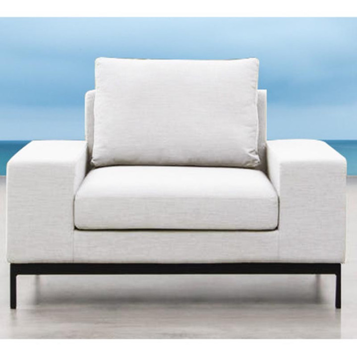 Fauteuil Moderne en Tissu & Aluminium - SEVEN - INCITTA